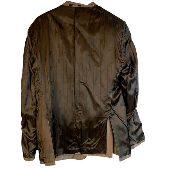 Versace Collection Men's Wool Blend Sport Coat Single Breasted Black Size 44/54 - Picture 6 of 10